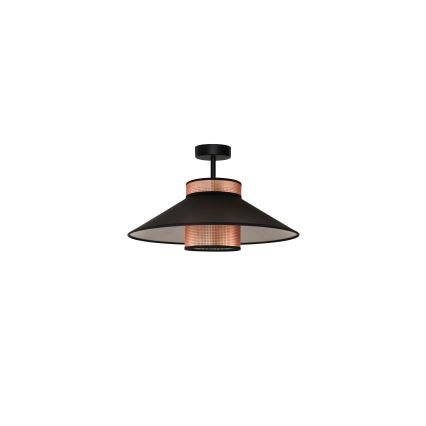 Duolla - Virsapmetuma lustra RIO SHINY 1xE27/15W/230V d. 45 cm melna/varš