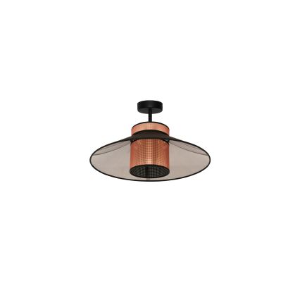 Duolla - Virsapmetuma lustra RIO SHINY 1xE27/15W/230V d. 45 cm melna/varš