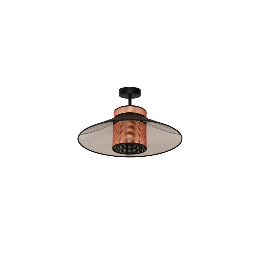 Duolla - Virsapmetuma lustra RIO SHINY 1xE27/15W/230V d. 45 cm melna/varš