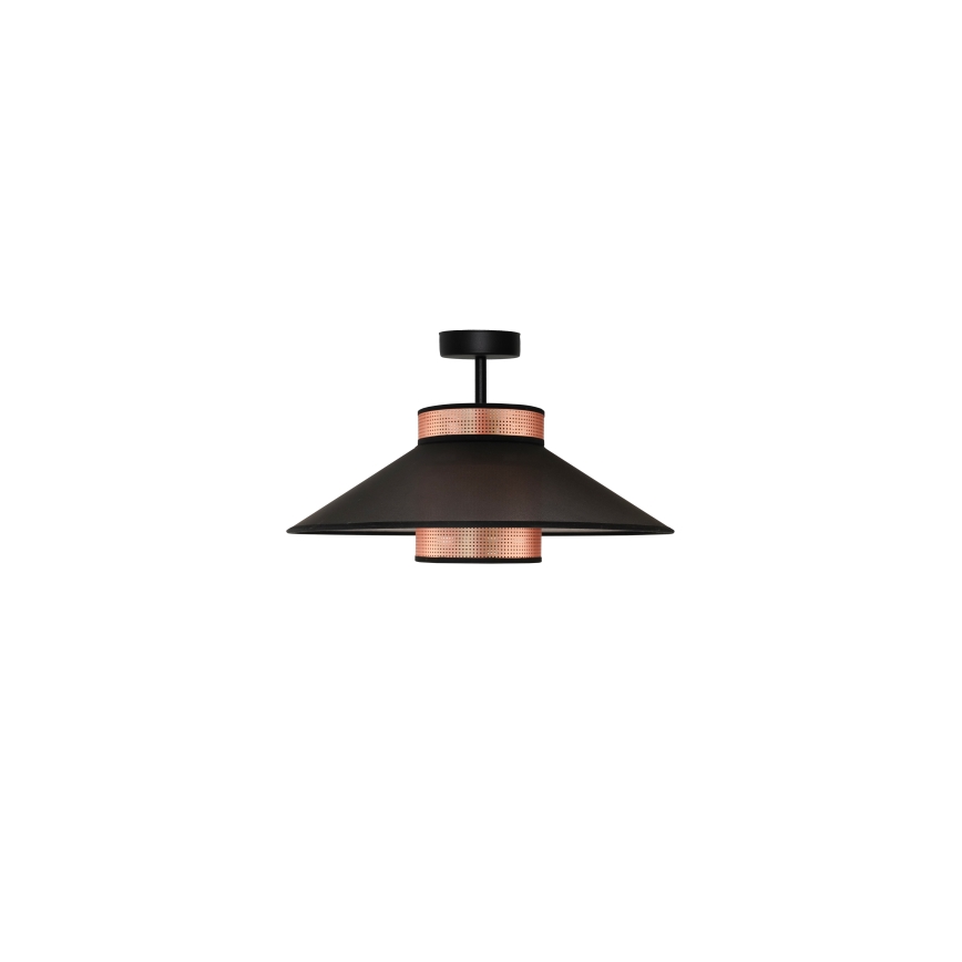Duolla - Virsapmetuma lustra RIO SHINY 1xE27/15W/230V d. 45 cm melna/varš