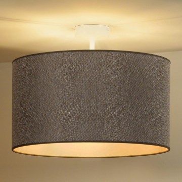 Duolla - Virsapmetuma lustra ROLLER ECO RECYCLING 1xE27/15W/230V d. 45 cm brūna