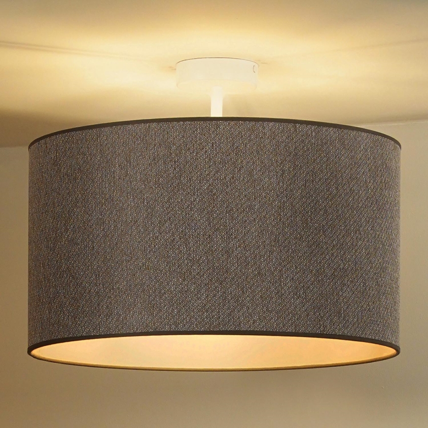 Duolla - Virsapmetuma lustra ROLLER ECO RECYCLING 1xE27/15W/230V d. 45 cm brūna