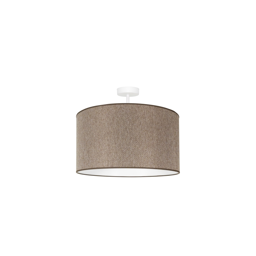 Duolla - Virsapmetuma lustra ROLLER ECO RECYCLING 1xE27/15W/230V d. 45 cm brūna