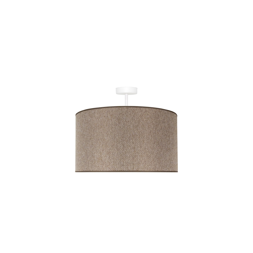 Duolla - Virsapmetuma lustra ROLLER ECO RECYCLING 1xE27/15W/230V d. 45 cm brūna