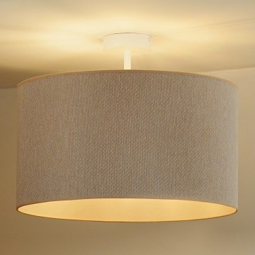 Duolla - Virsapmetuma lustra ROLLER ECO RECYCLING 1xE27/15W/230V d. 45 cm krēmkrāsa