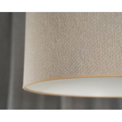 Duolla - Virsapmetuma lustra ROLLER ECO RECYCLING 1xE27/15W/230V d. 45 cm krēmkrāsa