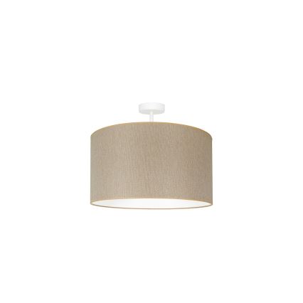 Duolla - Virsapmetuma lustra ROLLER ECO RECYCLING 1xE27/15W/230V d. 45 cm krēmkrāsa