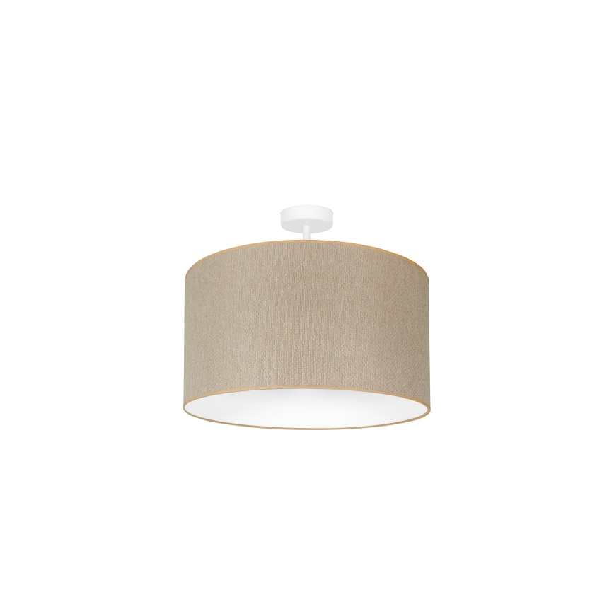 Duolla - Virsapmetuma lustra ROLLER ECO RECYCLING 1xE27/15W/230V d. 45 cm krēmkrāsa