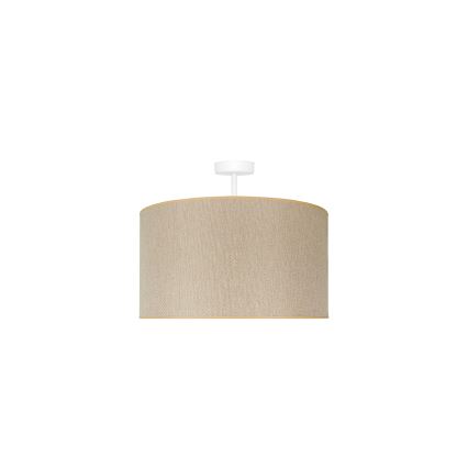 Duolla - Virsapmetuma lustra ROLLER ECO RECYCLING 1xE27/15W/230V d. 45 cm krēmkrāsa