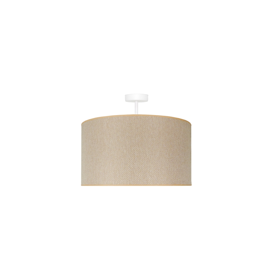 Duolla - Virsapmetuma lustra ROLLER ECO RECYCLING 1xE27/15W/230V d. 45 cm krēmkrāsa