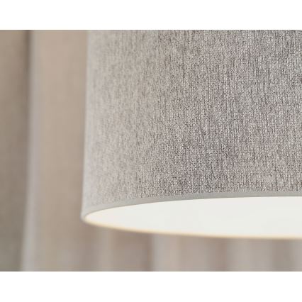 Duolla - Virsapmetuma lustra ROLLER ECO RECYCLING 1xE27/15W/230V d. 45 cm pelēka
