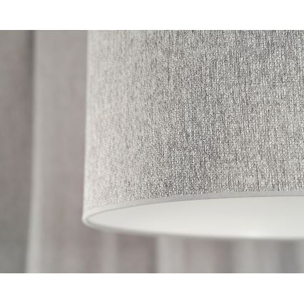 Duolla - Virsapmetuma lustra ROLLER ECO RECYCLING 1xE27/15W/230V d. 45 cm pelēka