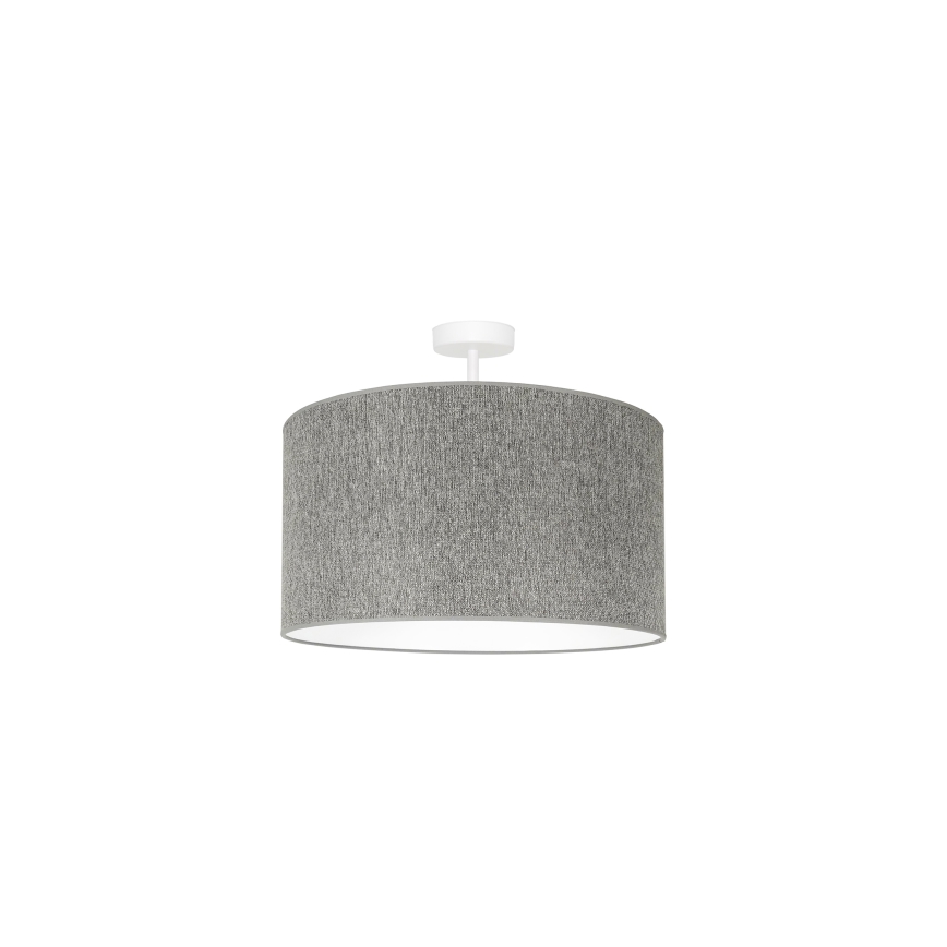 Duolla - Virsapmetuma lustra ROLLER ECO RECYCLING 1xE27/15W/230V d. 45 cm pelēka