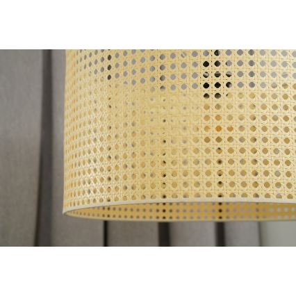 Duolla - Virsapmetuma lustra ROLLER RATTAN 1xE27/15W/230V d. 45 cm bēša