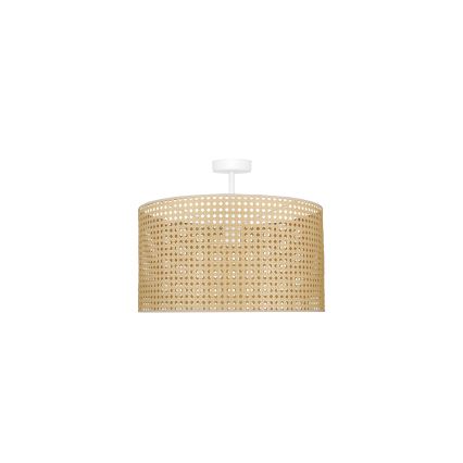 Duolla - Virsapmetuma lustra ROLLER RATTAN 1xE27/15W/230V d. 45 cm bēša