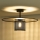 Duolla - Virsapmetuma lustra TOKYO RATTAN 1xE27/15W/230V d. 50 cm melna/sudraba
