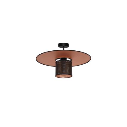 Duolla - Virsapmetuma lustra TOKYO SHINY 1xE27/15W/230V d. 50 cm melna/varš