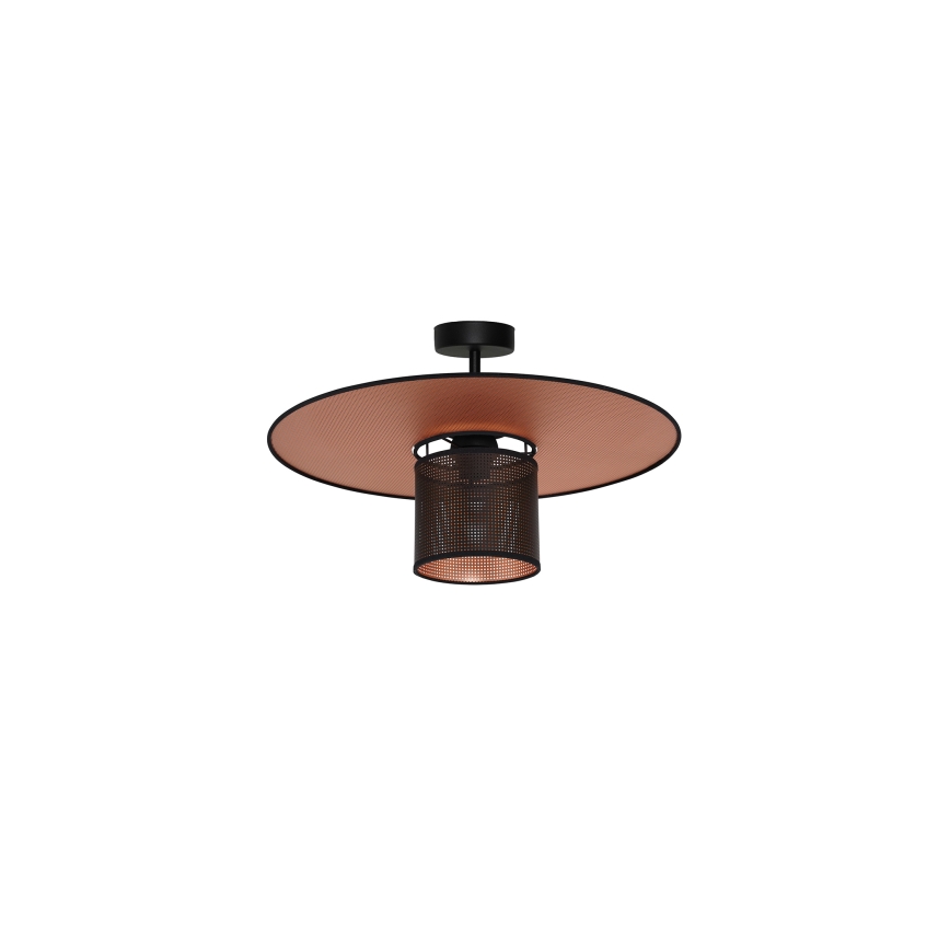 Duolla - Virsapmetuma lustra TOKYO SHINY 1xE27/15W/230V d. 50 cm melna/varš