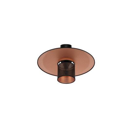 Duolla - Virsapmetuma lustra TOKYO SHINY 1xE27/15W/230V d. 50 cm melna/varš