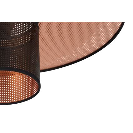 Duolla - Virsapmetuma lustra TOKYO SHINY 1xE27/15W/230V d. 50 cm melna/varš
