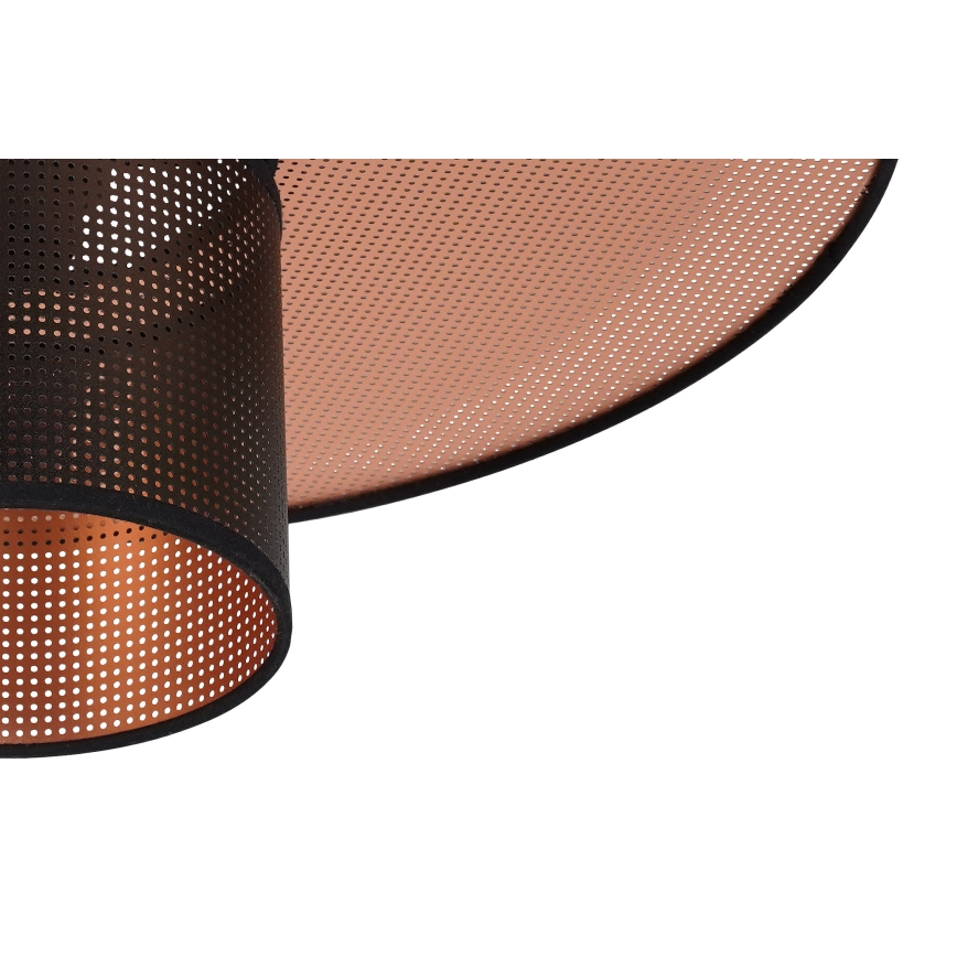 Duolla - Virsapmetuma lustra TOKYO SHINY 1xE27/15W/230V d. 50 cm melna/varš
