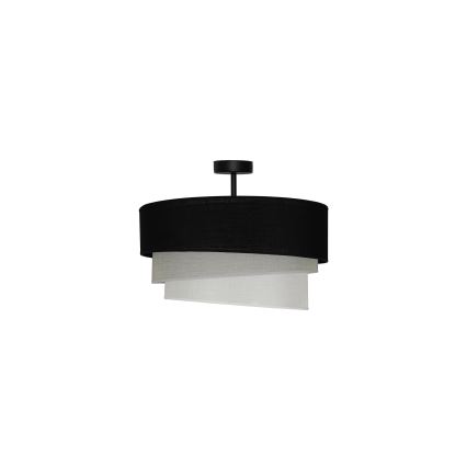 Duolla - Virsapmetuma lustra TRIO 1xE27/15W/230V d. 45 cm melna/pelēka/balta