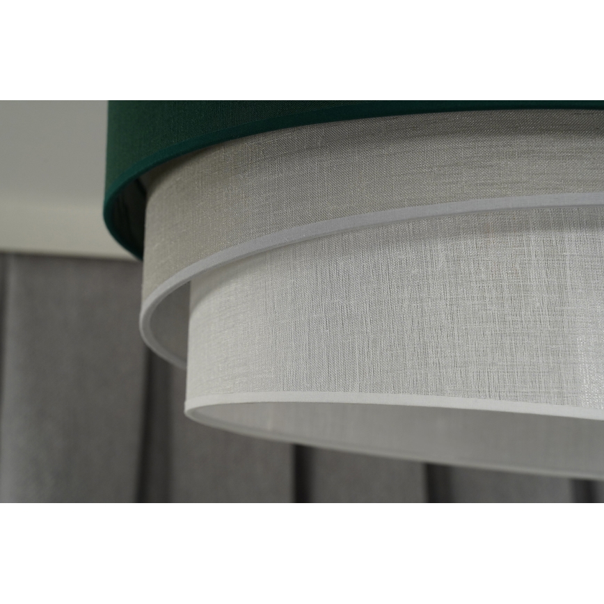 Duolla - Virsapmetuma lustra TRIO 1xE27/15W/230V d. 45 cm zaļa/pelēka/balta