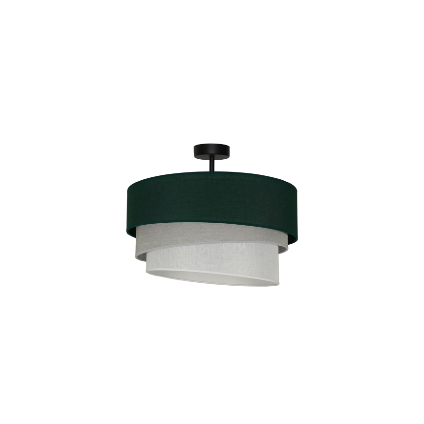 Duolla - Virsapmetuma lustra TRIO 1xE27/15W/230V d. 45 cm zaļa/pelēka/balta