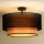 Duolla - Virsapmetuma lustra WOOD BOHO 1xE27/15W/230V d. 45 cm melna/bēša