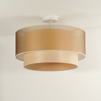 Duolla - Virsapmetuma lustra WOOD BOHO 1xE27/15W/230V d. 45 cm varš/bēša
