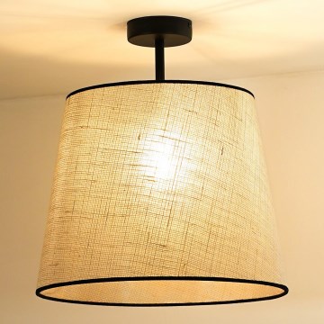 Duolla - Virsapmetuma lustra YUTE 1xE27/15W/230V d. 38 cm pelēka/melna