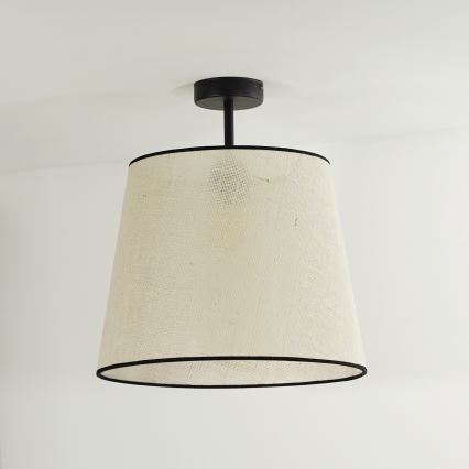 Duolla - Virsapmetuma lustra YUTE 1xE27/15W/230V d. 38 cm pelēka/melna