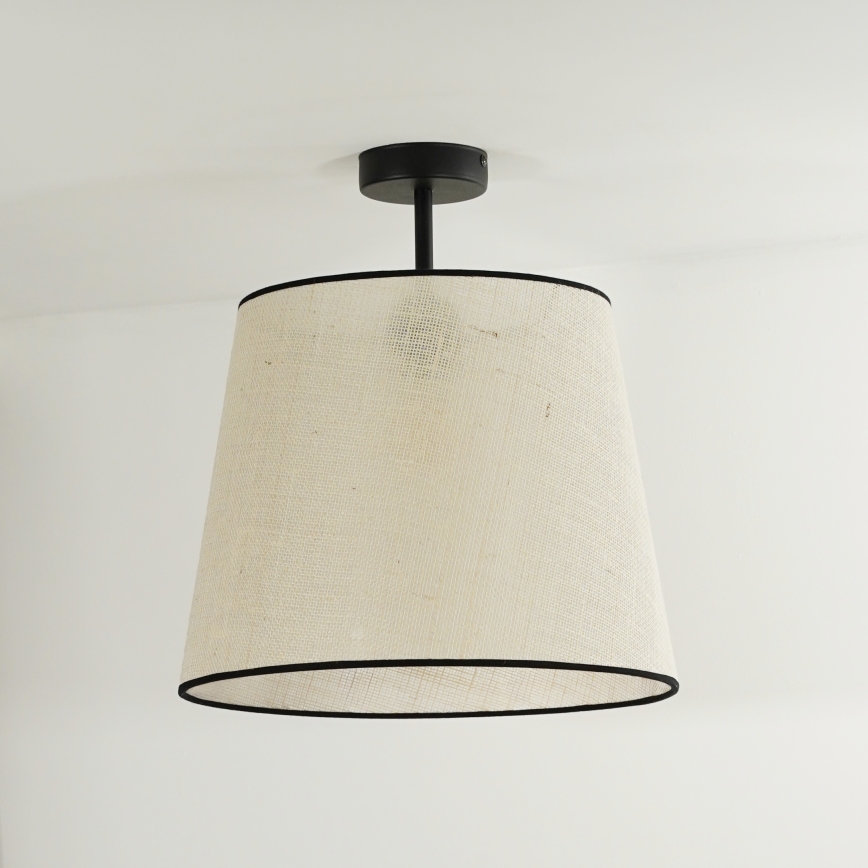 Duolla - Virsapmetuma lustra YUTE 1xE27/15W/230V d. 38 cm pelēka/melna