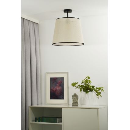Duolla - Virsapmetuma lustra YUTE 1xE27/15W/230V d. 38 cm pelēka/melna