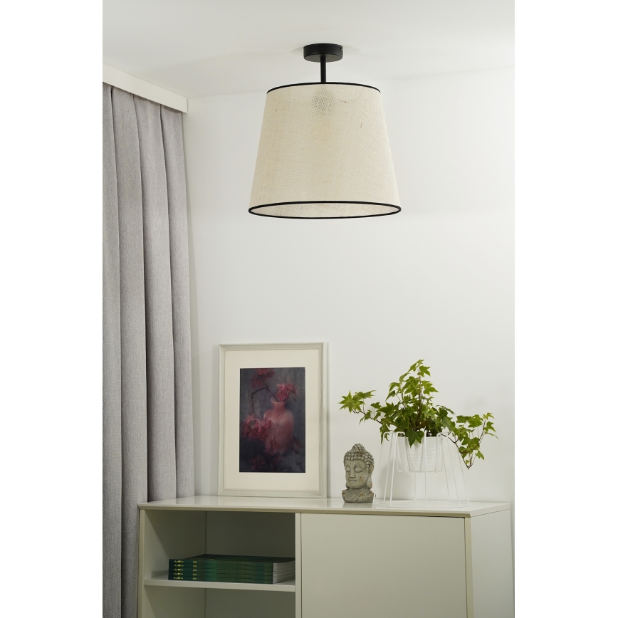 Duolla - Virsapmetuma lustra YUTE 1xE27/15W/230V d. 38 cm pelēka/melna