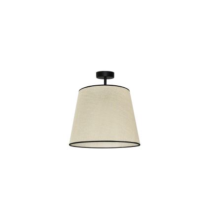 Duolla - Virsapmetuma lustra YUTE 1xE27/15W/230V d. 38 cm pelēka/melna