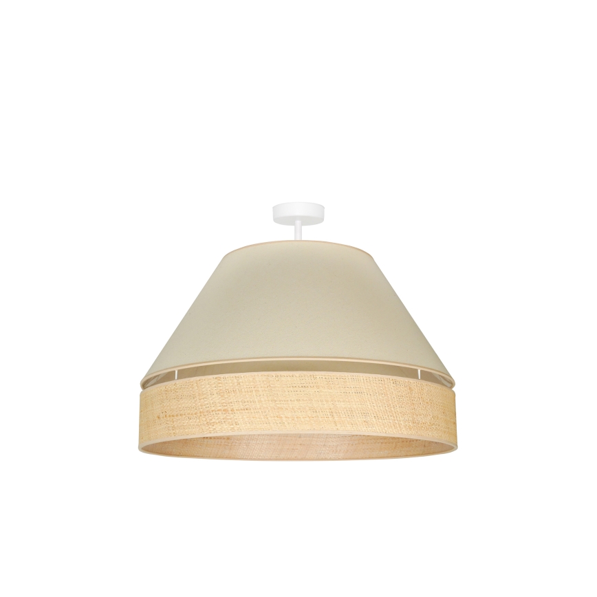 Duolla - Virsapmetuma lustra YUTE AVIGNON 1xE27/15W/230V d. 60 cm krēmkrāsa/bēša