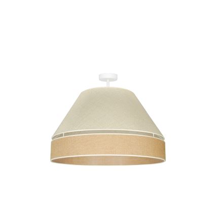 Duolla - Virsapmetuma lustra YUTE AVIGNON 1xE27/15W/230V d. 60 cm pelēka/brūna