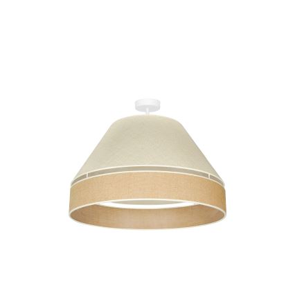 Duolla - Virsapmetuma lustra YUTE AVIGNON 1xE27/15W/230V d. 60 cm pelēka/brūna