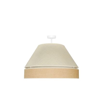 Duolla - Virsapmetuma lustra YUTE AVIGNON 1xE27/15W/230V d. 60 cm pelēka/brūna