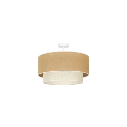 Duolla - Virsapmetuma lustra YUTE BOHO 1xE27/15W/230V d. 45 cm brūna/krēmkrāsa