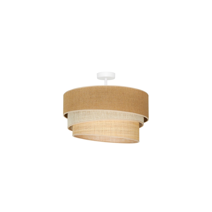Duolla - Virsapmetuma lustra YUTE TRIO 1xE27/15W/230V d. 45 cm brūna/pelēka/bēša