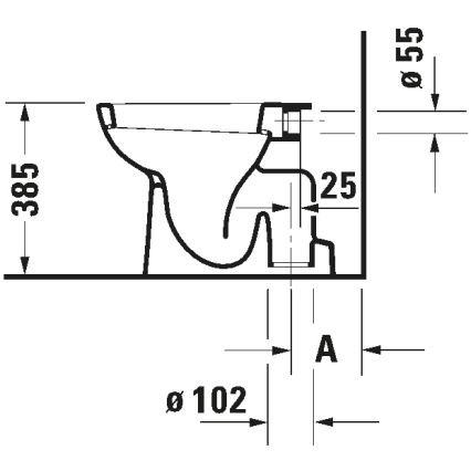 Duravit 21100100002 - Grīdas WC D-CODE keramika/glancēta balta