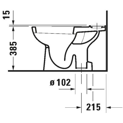 Duravit 21110100002 - Kombinēts WC D-CODE, keramika / glancēta balta