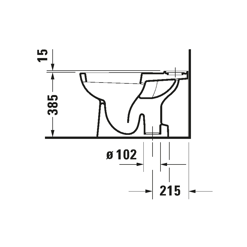 Duravit 21110100002 - Kombinēts WC D-CODE, keramika / glancēta balta