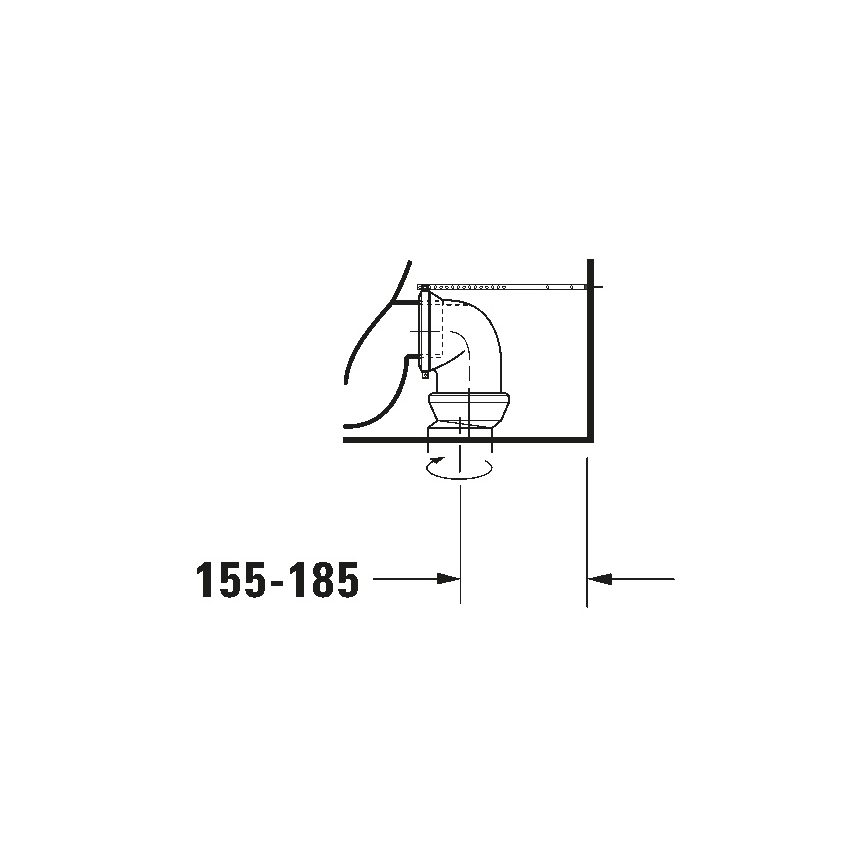 Duravit 21180900002 - D-CODE kompaktais tualetes pods, keramika, spīdīgi balts