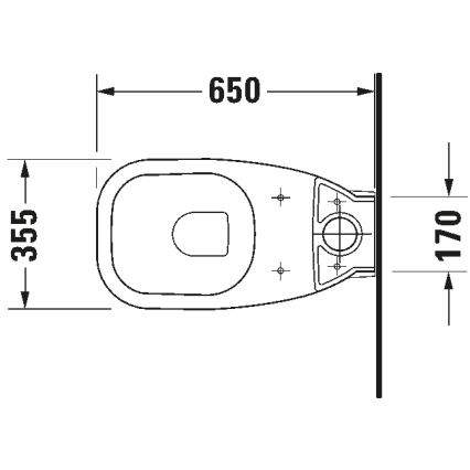 Duravit 21180900002 - D-CODE kompaktais tualetes pods, keramika, spīdīgi balts