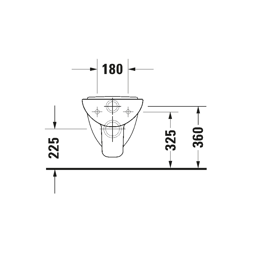 Duravit 22110900002 - Karājamais WC D-CODE keramika/glancēta balta