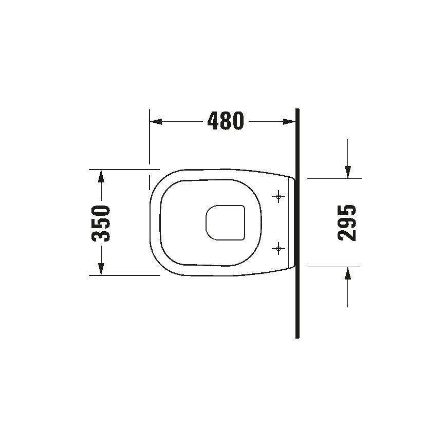 Duravit 22110900002 - Karājamais WC D-CODE keramika/glancēta balta
