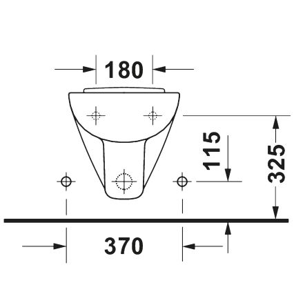 Duravit 22371500002 - sienas piestiprināmais bide D-CODE, keramika, glancēta balta